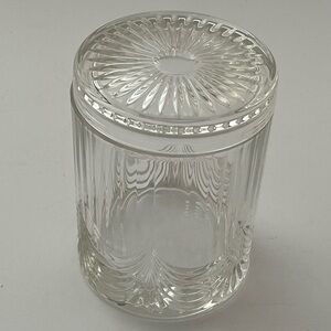 Royal Crystal Rock Lead Crystal Canister Storage Candy Jar With Lid 7"